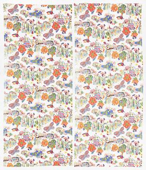Josef Frank, curtains, a pair, "Butterfly", Firma Svenskt Tenn.