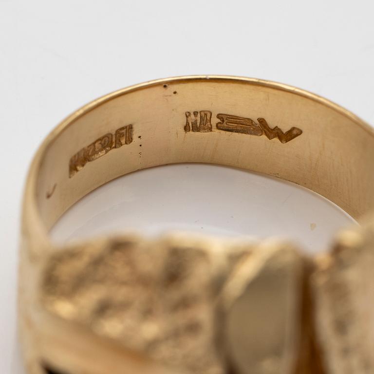 Björn Weckström, ‘Turmalinbro’ ring in 18K gold and tourmaline, Lapponia.