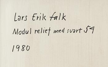 Lars Erik Falk, "Modul relief med svart 54".