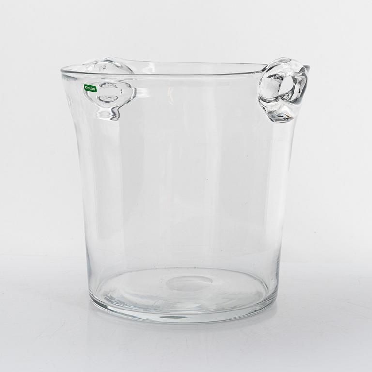 Nils Landberg, a glass wine cooler, Orrefors, Sweden, mif 20th century.