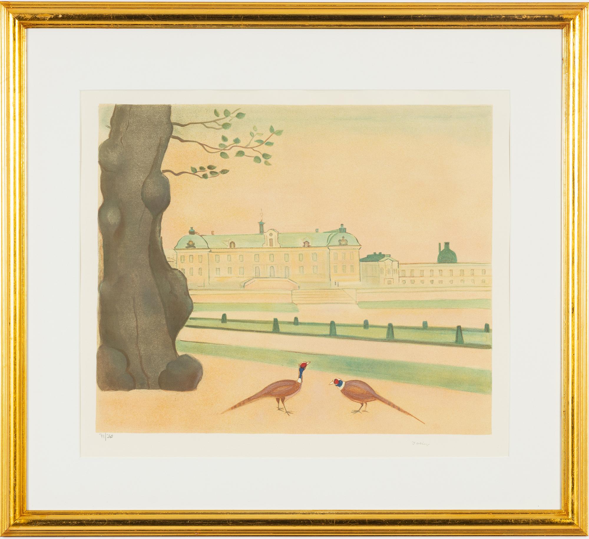 Einar Jolin, lithograph in colours, signed 71/360.