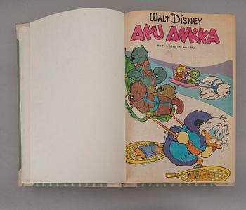 SAMLINGSVOLYMER, 3 st, Kalle Anka -serietidningar, 1968.