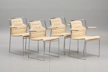 STOLAR 4 st, "Mea", Bruno Mathsson, 1900-talets andra hälft.