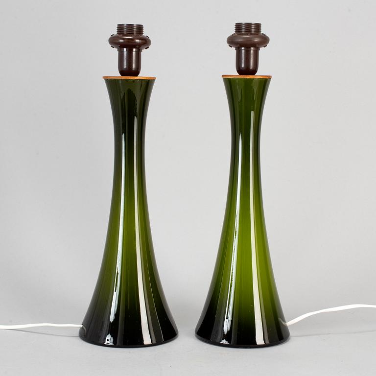 BERNT NORDSTEDT, bordslampor, ett par,  modell nr B-015 för Bergboms 1900-talets senare del.