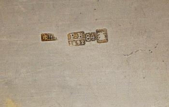 CIGARETTETUI, silver, Moskva 1892.