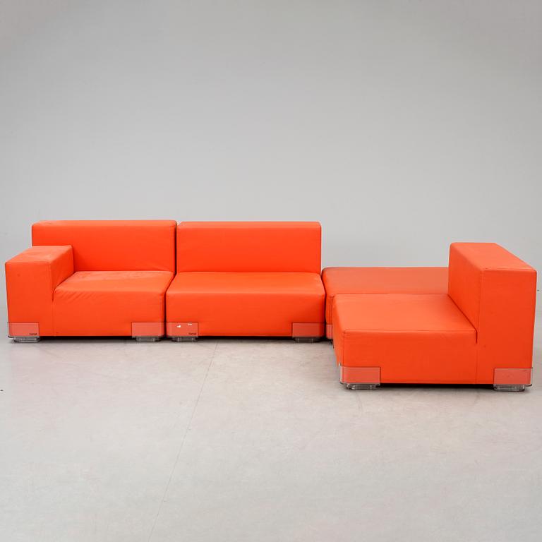 SOFFA, 4 delar, Piero Lissoni,  "Plastics Duo Sofa", Carlo Tamborini, Kartell, 2000-tal.