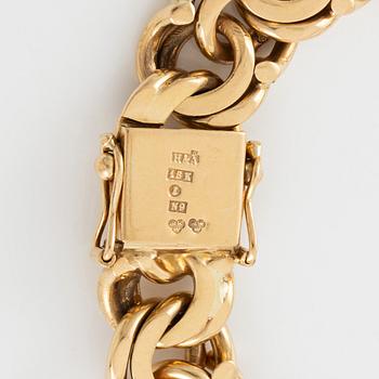 Armband, 18K guld, bismarcklänk.