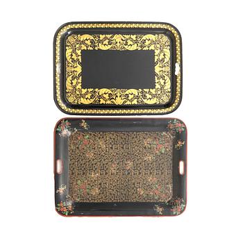 Trays 2 pcs first half of the 20th century.