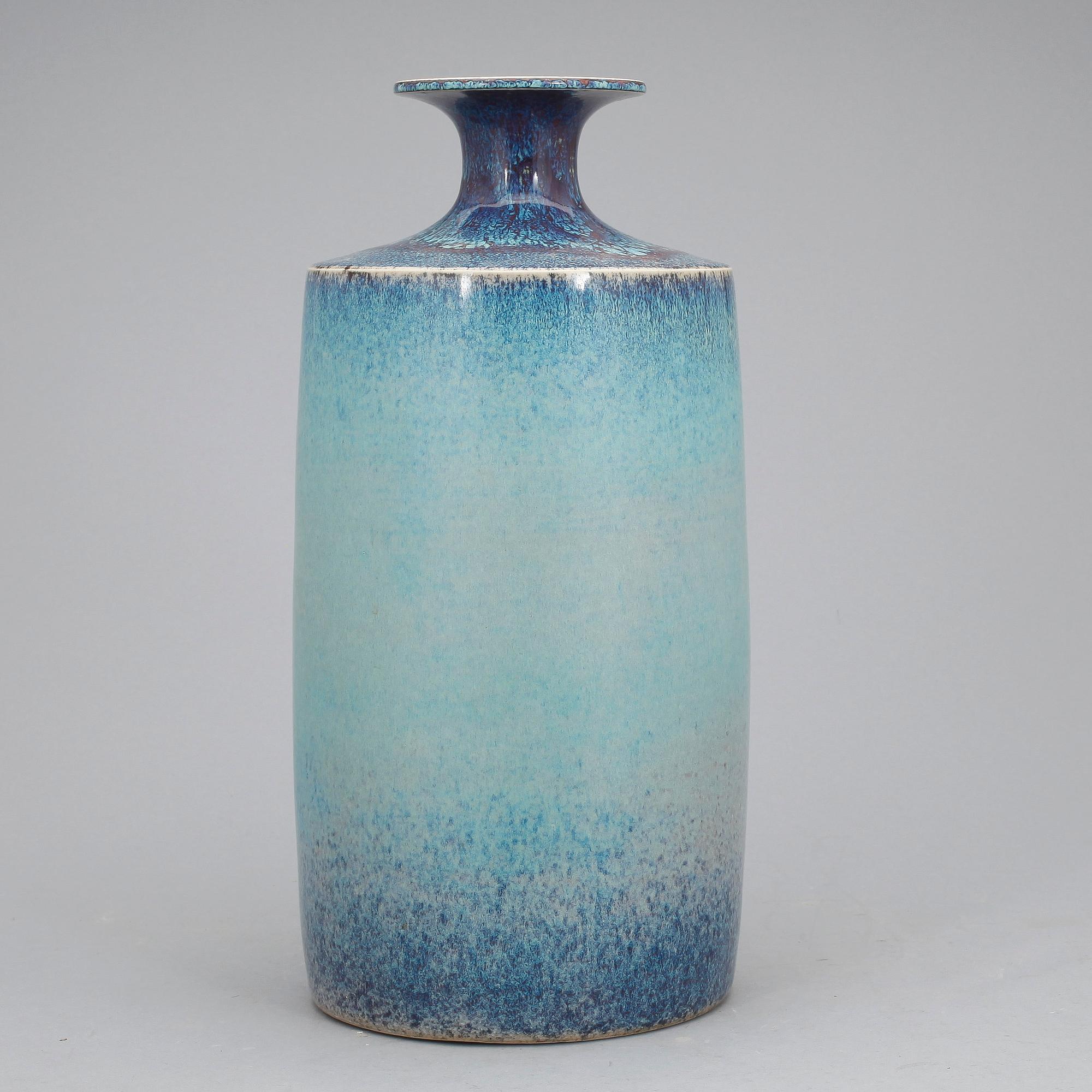 VAS, stengods, Sven Weisfelt, unik, Gustavsbergs studio, daterad -92.