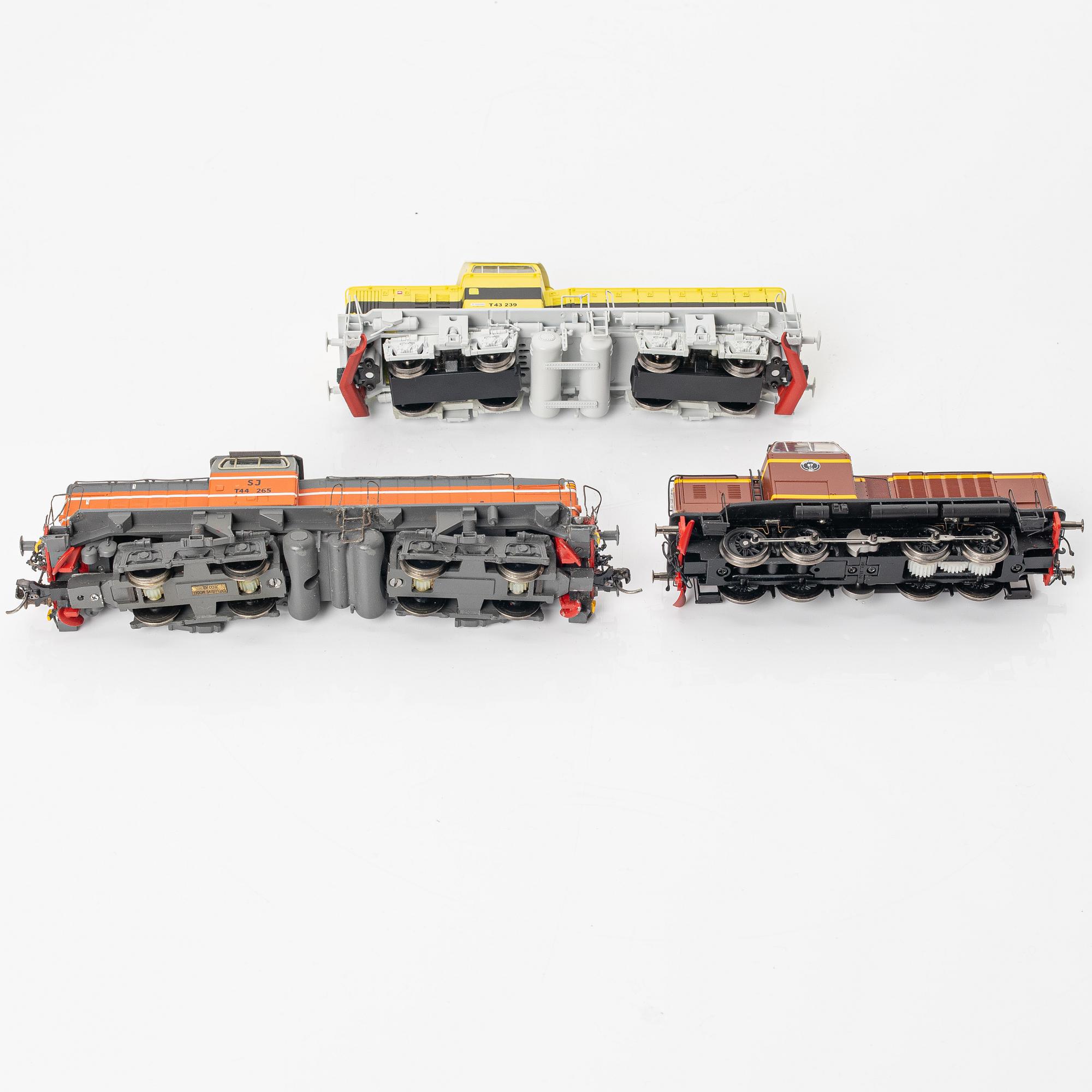Collection of locomotives, 5 pieces. Including Märklin 39490 and Jeco AB, H0.