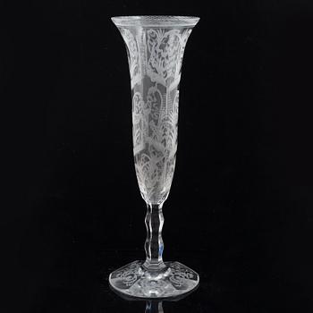 Edward Hald, a glass vase, Orrefors 1929.