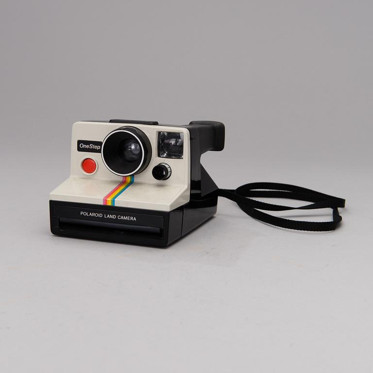 A Polaroid Land OneStep camera from the 1970s.