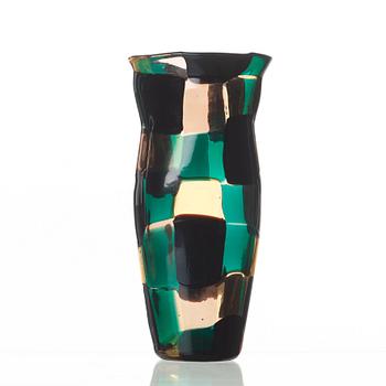 Fulvio Bianconi, A Fulvio Bianconi 'Pezzato' glass vase, Venini, Murano, Italy 1950's.