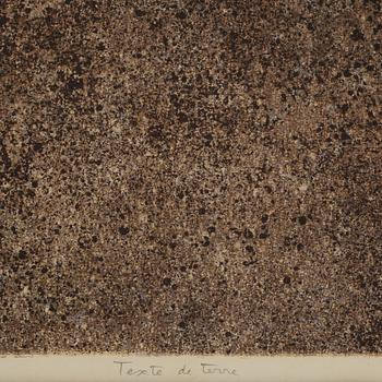 JEAN DUBUFFET, lithograph in color, signed, éprevue d' artiste, dated -59.