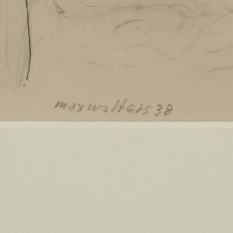 MAX WALTER SVANBERG, mixed media signed and dated.