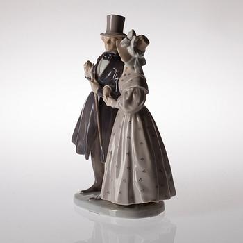 FIGURIN, porslin, Christian Thomsen, Royal Copenhagen 1914.
