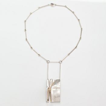 Björn Weckström, "Bird man", a sterling silver necklace. Lapponia 1971.
