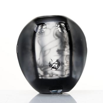 Per B. Sundberg, a unique 'litograal' glass vase, Orrefors 2004.