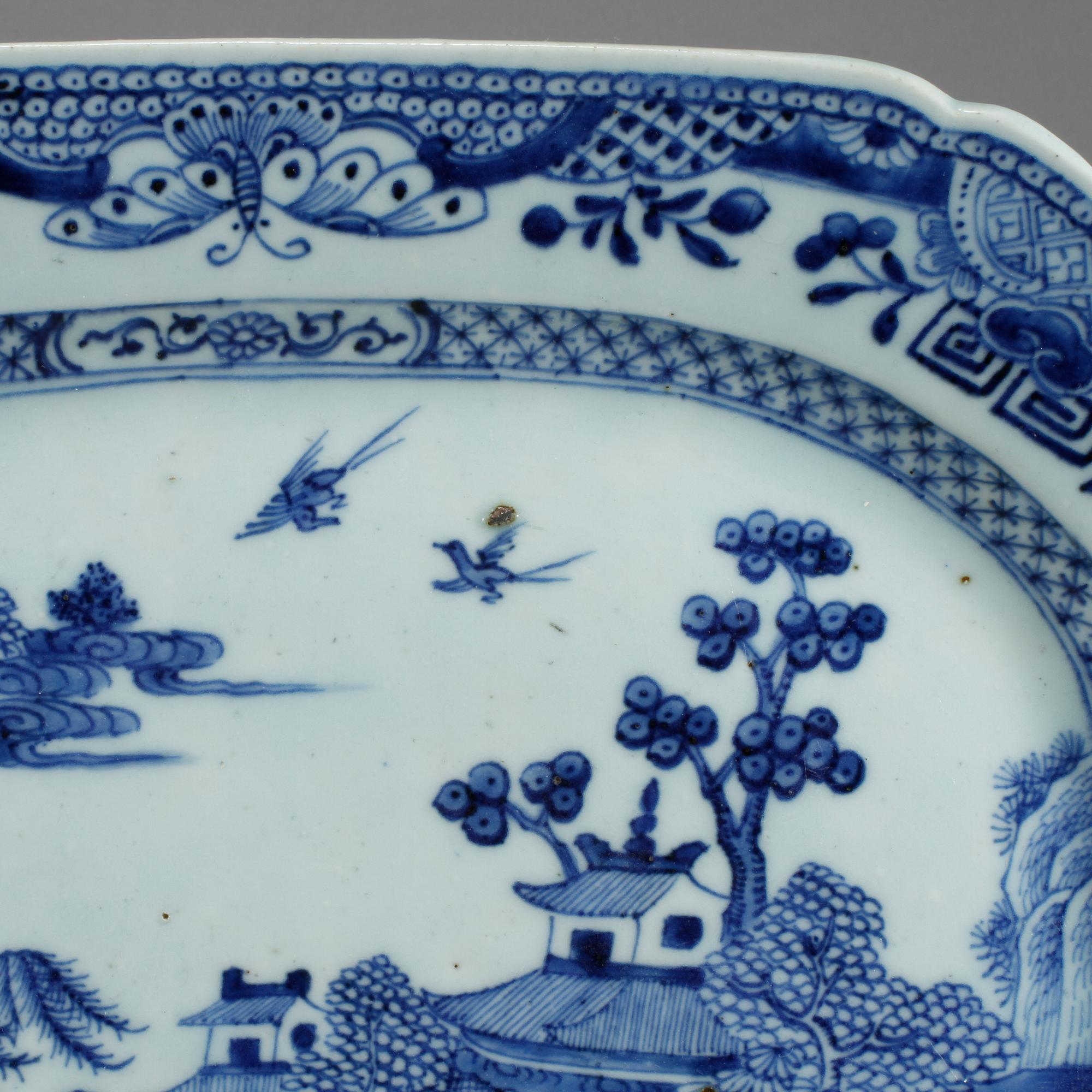 STEKFAT, porslin, Kina, 1700-tal.
