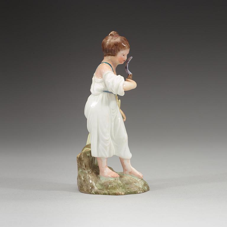 FIGURIN, porslin. Kungl. Dansk, omkring 1780.
