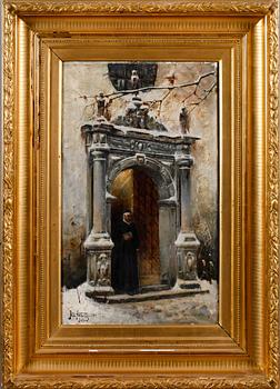 AXEL AXELSSON, olja på duk, signerad och daterad 1880.