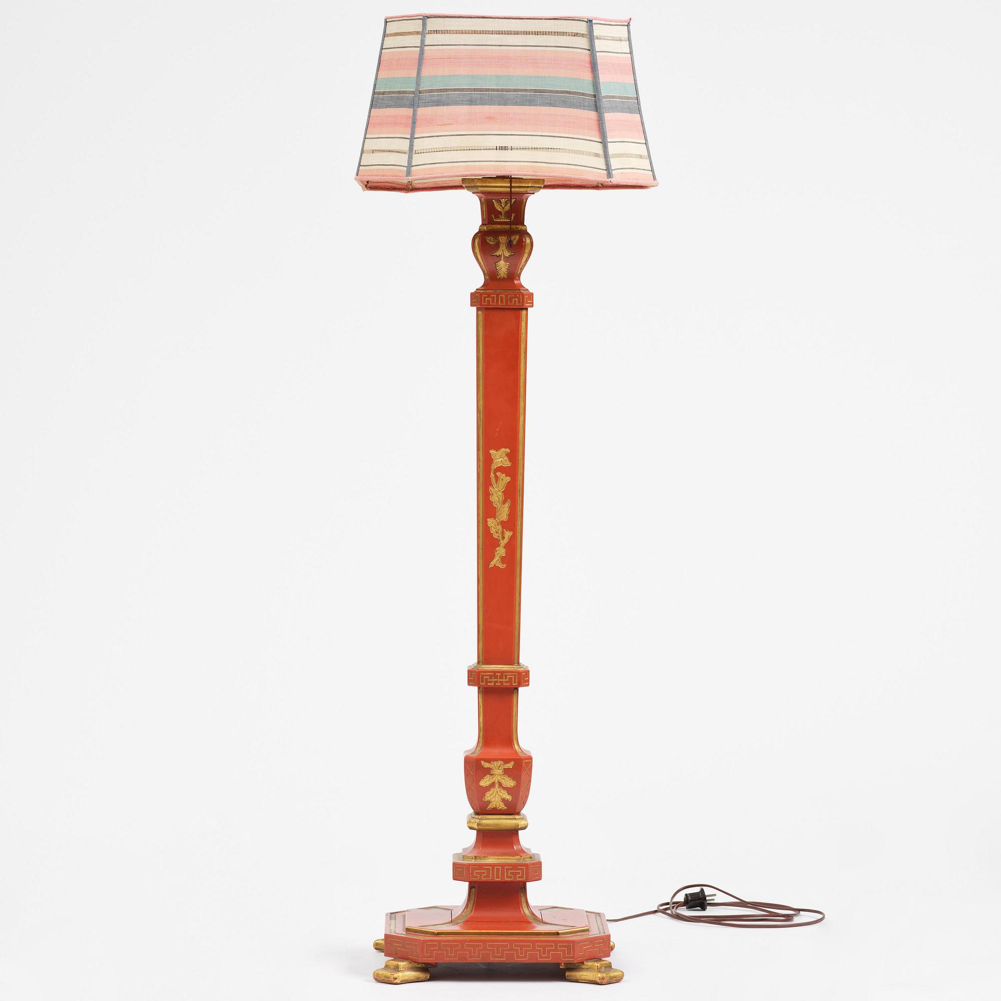 Carl Malmsten, golvlampa, Swedish Grace, snickarmästare Albin Johansson, Stockholm, för Villa Kvikkjokk, 1927.