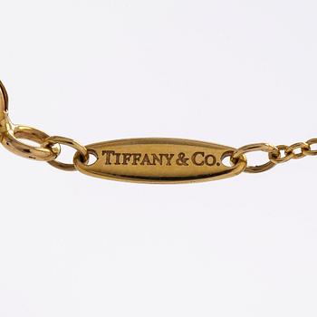 Tiffany & Co, Elsa Peretti, halsband, "Diamonds by the Yard", 18K guld med en briljantslipad diamant.