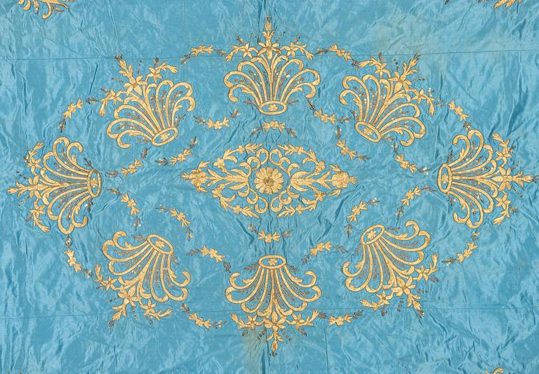 Antikt silke- och metallbroderi, Osmanska riket, ca 193 x 148 cm.