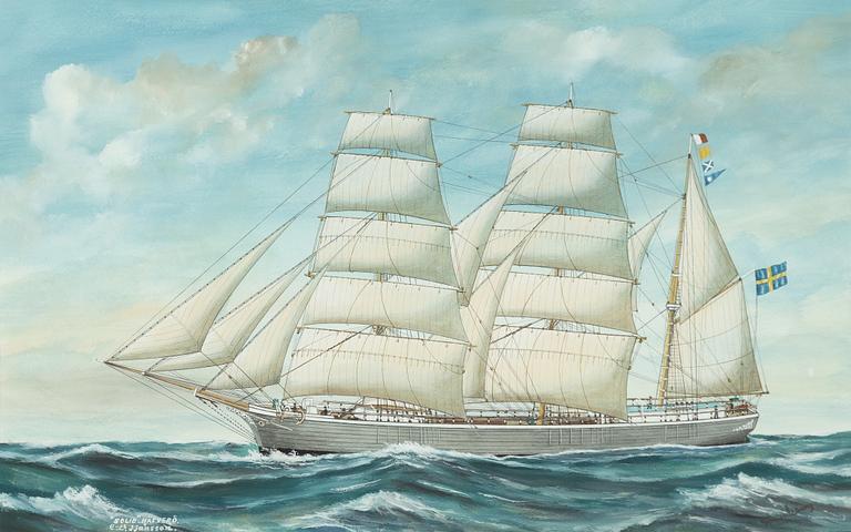 Gustaf Fredriksson, The three-masted barque "Solid" (Captain J. Jansson).