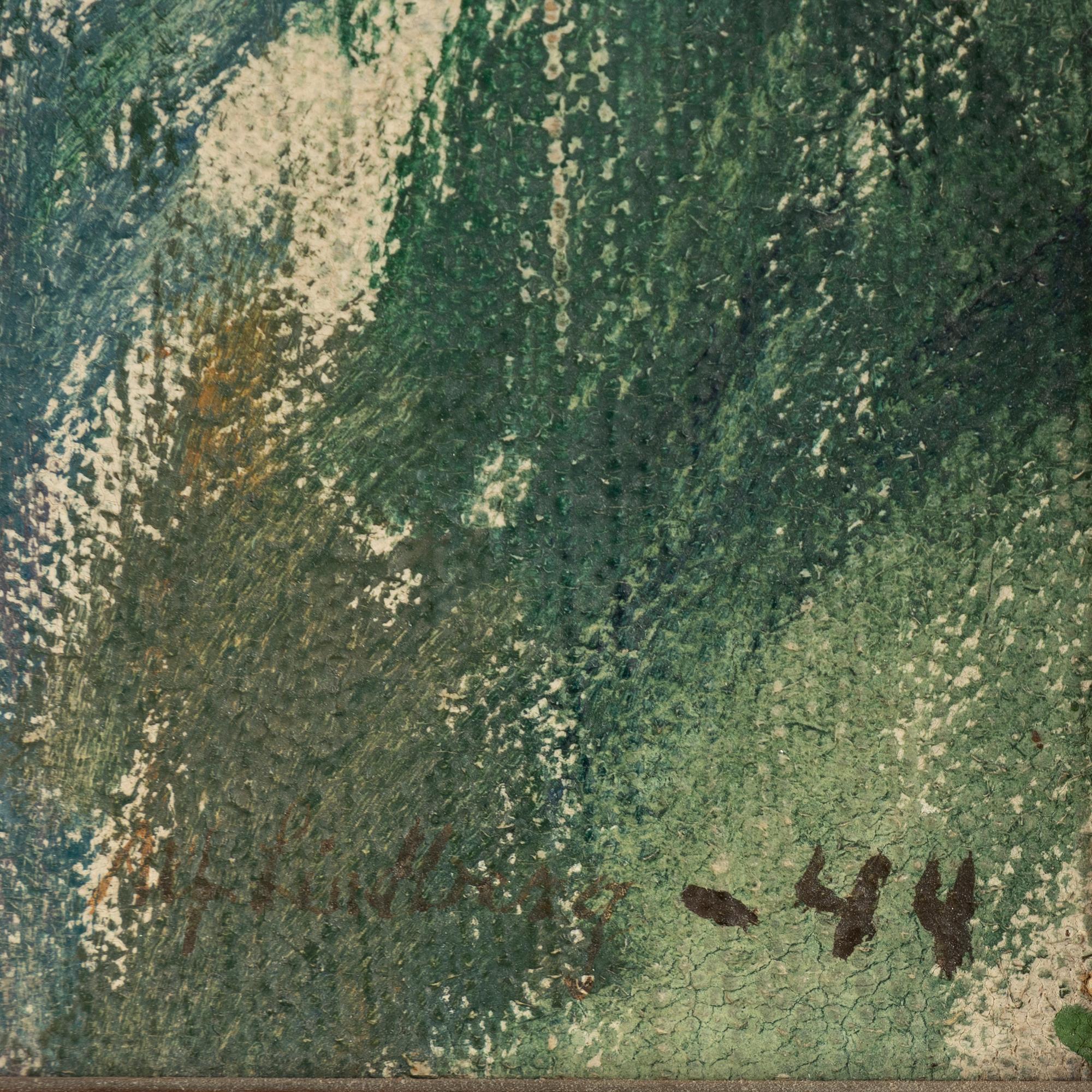 Alf Lindberg, oil on canvas, signed and dated -44.