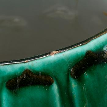 An 'Adria' earthenware floor vase from Upsala Ekeby, mid 20th Century.