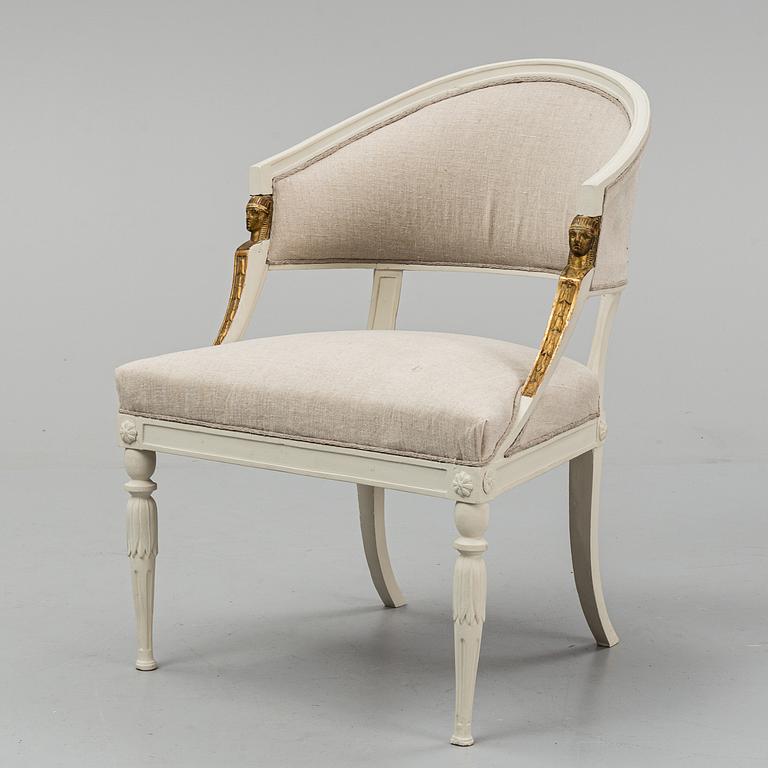 A Swedish late gustavian armchair by Ephraim Ståhl.