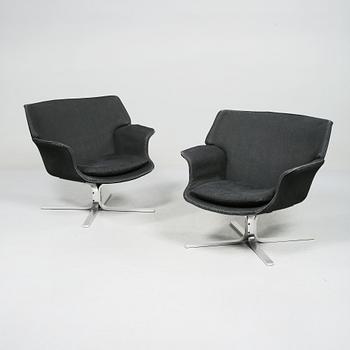 FÅTÖLJER, ett par, ur serien "Ørestad", Erik Ole Jørgensen, Dux, 1960-tal.