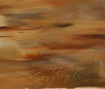 EDGAR FREYBERG, oil on canvas, signed.