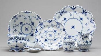SERVISDELAR, 7 delar, Royal Copenhagen, Musselmalet.