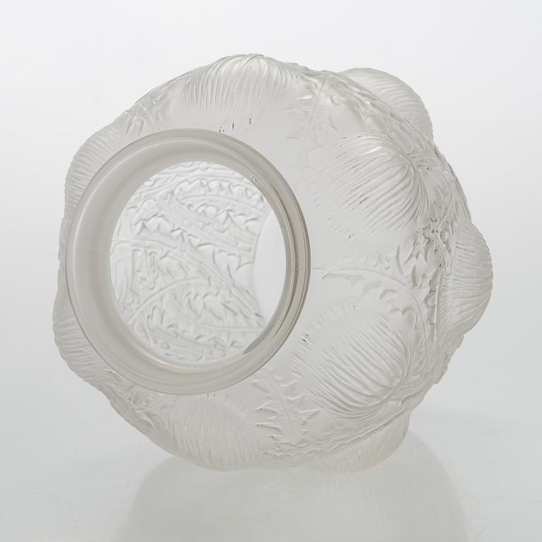 René Lalique, a 'Domrémy' glass vase, 1926.