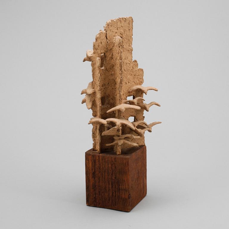 SKULPTUR, keramik, plakett med signatur F Forslund -75.