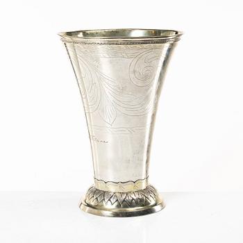 Olof Peter Almén, bägare, silver,Hedemora, 1809.