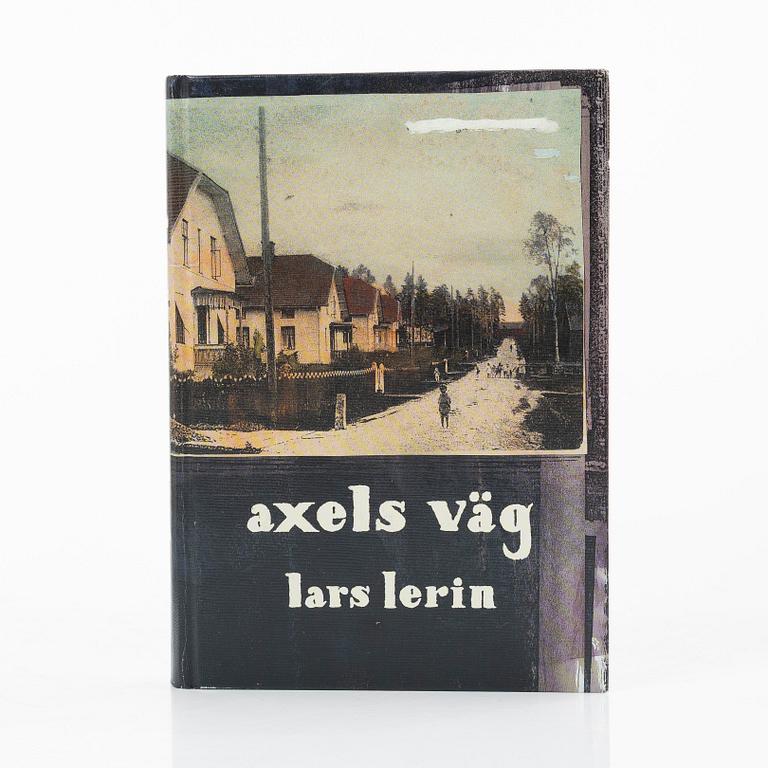 Lars Lerin, a collection of 76 books, of which four with signature and dedication from the author.