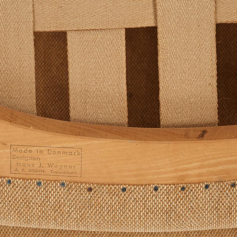 Hans J. Wegner, fåtöljer, ett par, "Bamse /Papa Bear", AP-stolen, Danmark, 1950-60-tal.