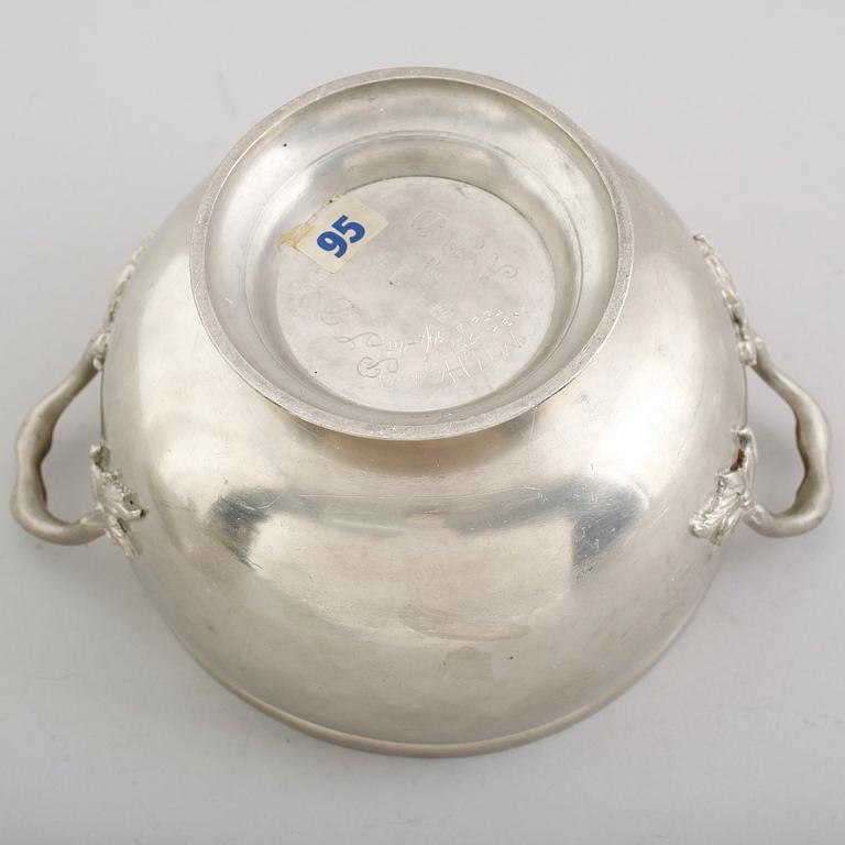 TERRIN med lock, tenn, Johan Albin Gellerstedt, Härnösand 1842.