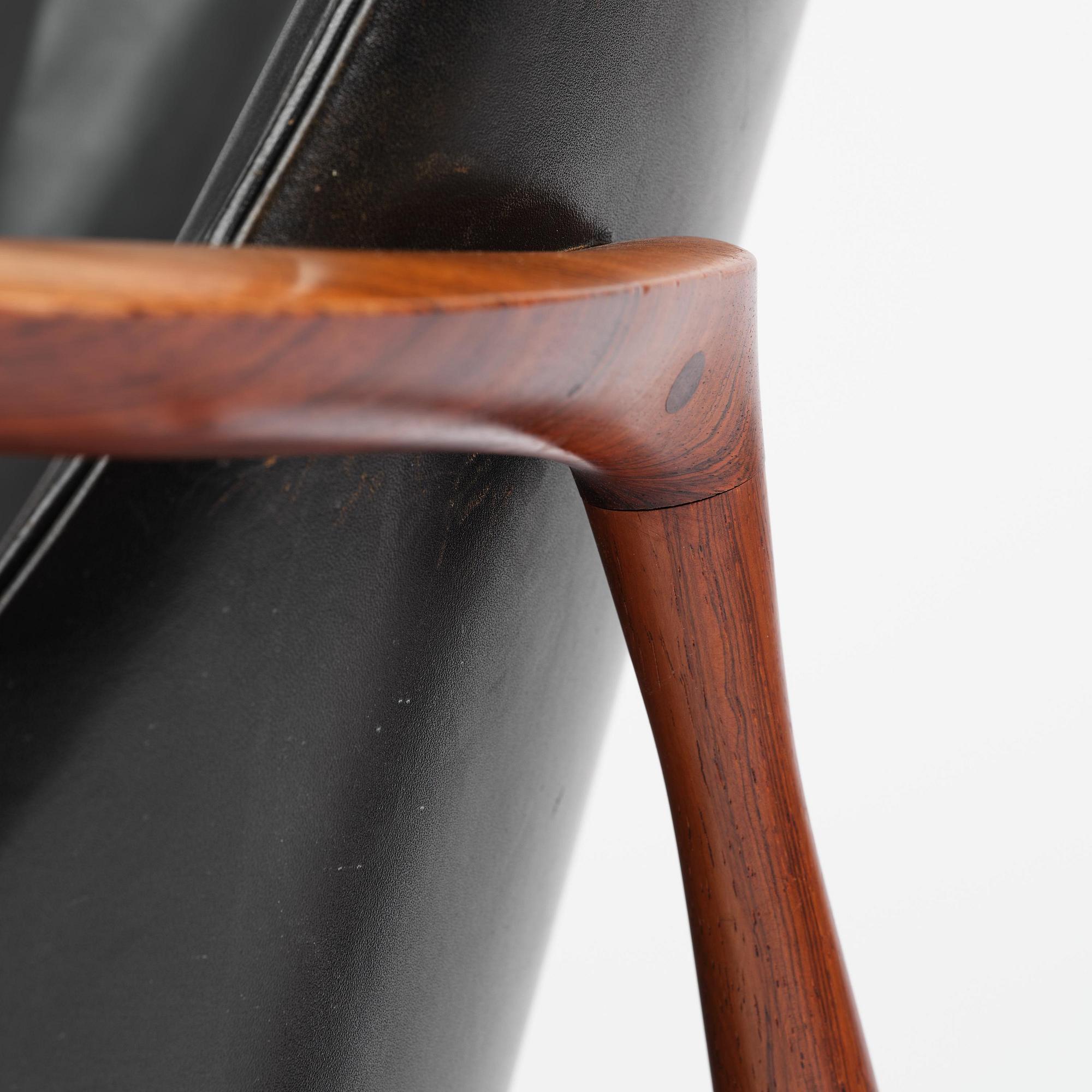 Ib Kofod-Larsen, a rosewood "Elizabeth" easy chair, cabinetmakers Christensen & Larsen, Denmark, 1950s-60s.