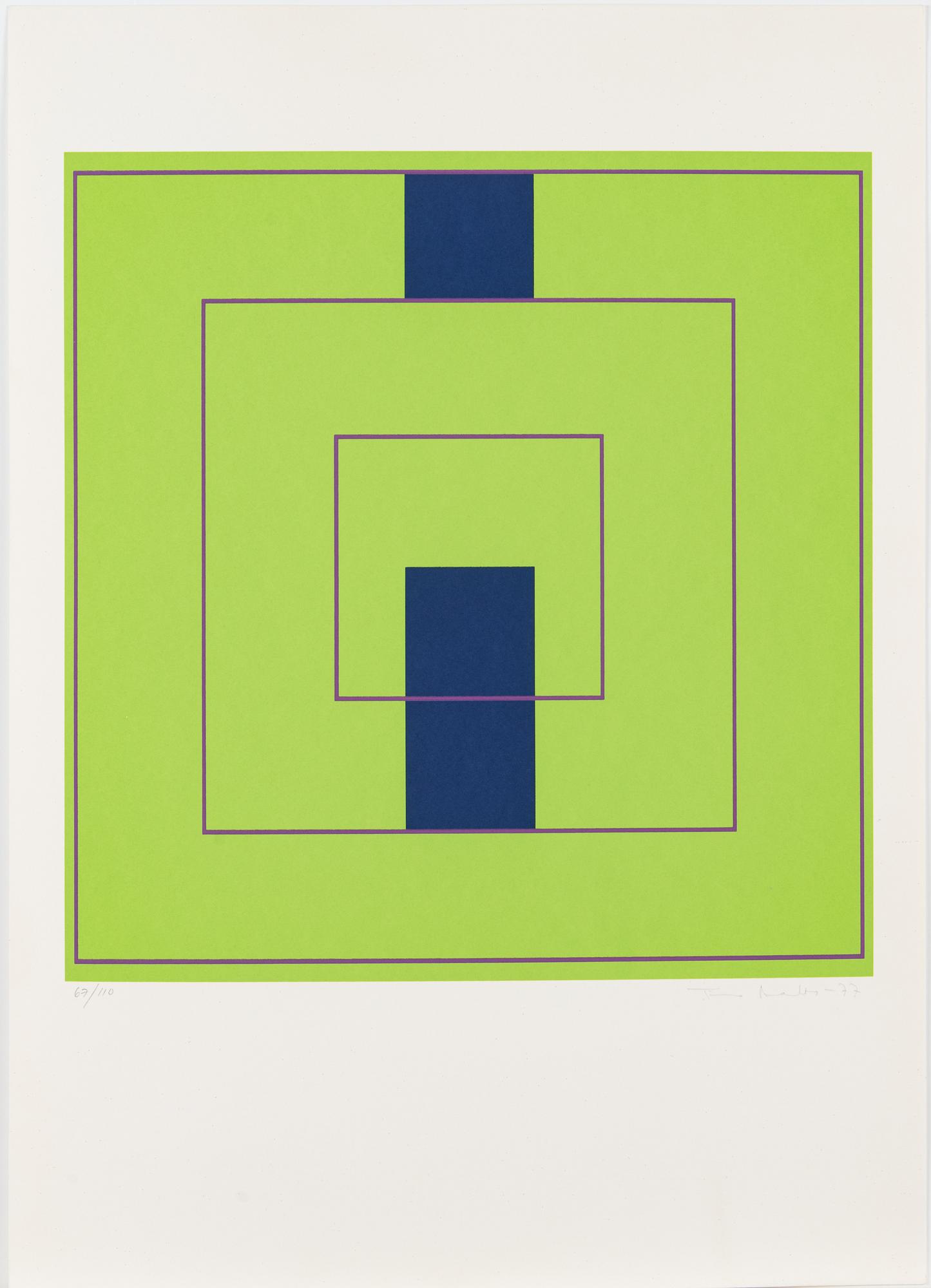 Portfolio with eleven serigraphs, signed and numbered 67/110, 1977.