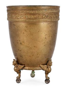 A French 19th cent bronze pot.