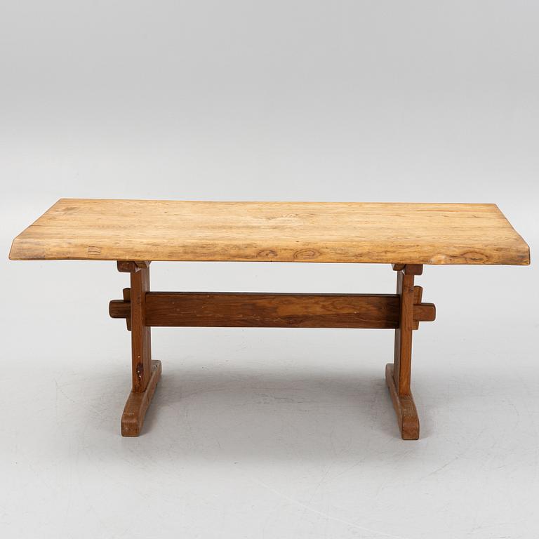 An oak table, first half of the 20th century.