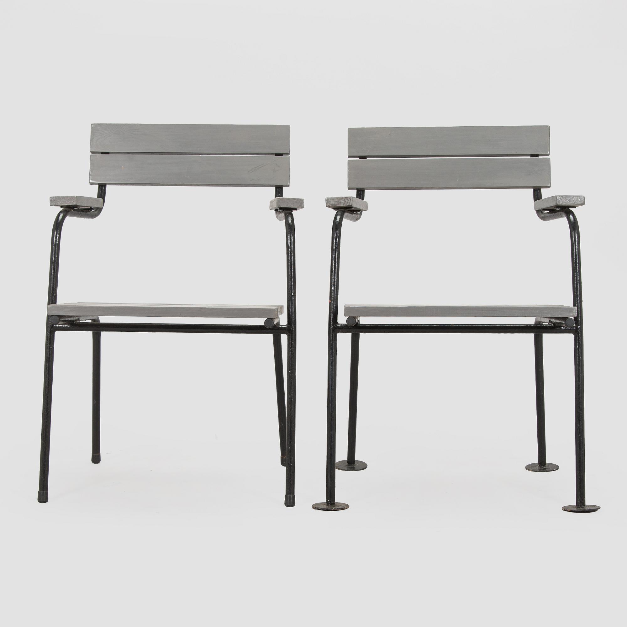 Einari Teräsvirta, probably, a 5-piece garden furniture set, mid-20th century.