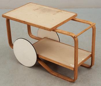 An Alvar Aalto birch tea trolley, a version  of '98/901', OY Huonekalu- ja Rakennustyötehdas A.B Finland,