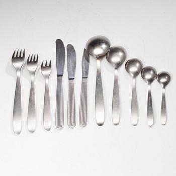 BESTICKUPPSÄTTNING, 66 delar, "Scandia" Kaj Franck, Hackman Sorsakoski, 1900-talets mitt.