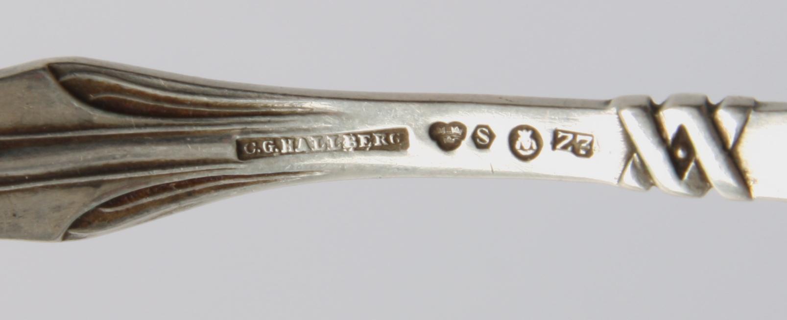 BESTICK, 18 st, silver, 1902-1932.