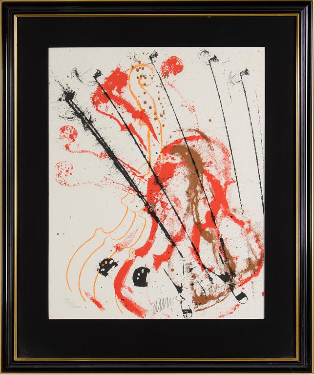 FERNANDEZ ARMAN, serigraph in colors, signed and numbered 171/200.